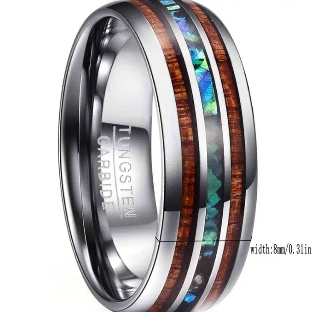 Mens Tungsten Steel Band Ring